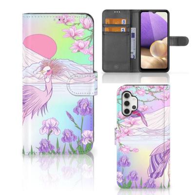 Samsung Galaxy A32 4G | Telefoonhoesje | Met pasjeshouder | Bird