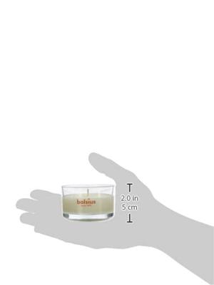 Bolsius True Scents Geurkaars in Glas Vanille 5cm Wit 6 Stuks