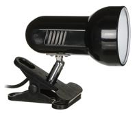 Activejet Clip-on bureaulamp, zwart, metaal, E27 schroefdraad - thumbnail