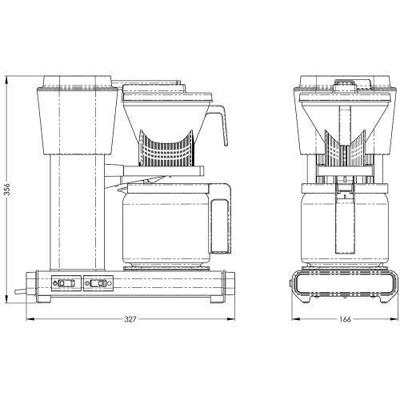 Moccamaster KBG SELECT Koffiefilter apparaat Grijs - thumbnail