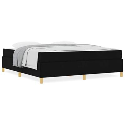 Boxspring bed Anders Zwart en Wit en Zwart 180 x 200 cm Stof