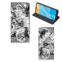 Mobiel BookCase OPPO A15 Skulls Angel - thumbnail