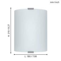 Eglo WandlampGrafik 21cm wit - 84028 - thumbnail