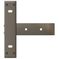 Console tafelpoten 2 st T-vormig 38x25x(72-73)cm staal naturel - thumbnail