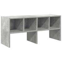 VidaXL Schoenenrek stapelbaar 89,5x30x40 cm betongrijs - thumbnail