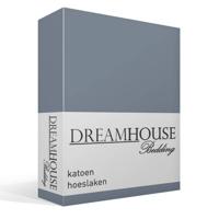 Dreamhouse Katoenen Hoeslaken Blauw 200 x 220 cm - thumbnail