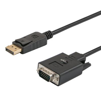 SAVIO DisplayPort (M) - VGA (M) kabel 1,8m CL-92 1,8m VGA (D-Sub) Zwart
