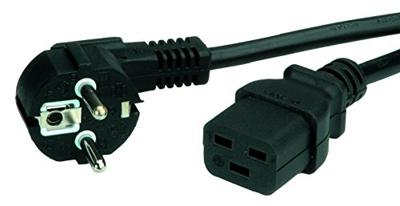 VALUE Stroomkabel geaard - IEC320-C19 16A, zwart, 3 m