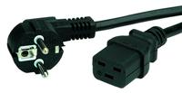 VALUE Stroomkabel geaard - IEC320-C19 16A, zwart, 3 m - thumbnail