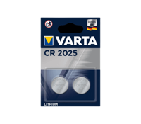 Varta Lithium-Knoopcelbatterij CR2025 | 3 V DC | 2 stuks | Zilver | 1 stuks - 6025101402 6025101402 - thumbnail