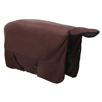 VidaXL Paardendeken volledig donkerbruin polyester