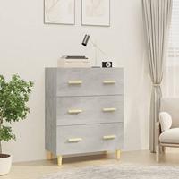 Dressoir 70x34x90 cm bewerkt hout betongrijs - thumbnail
