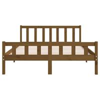 Bedframe massief hout honingbruin 150x200 cm - thumbnail