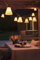 Konstsmide 2334-830 Lichtketting Buiten Energielabel: G (A - G) Aantal lampen 10 LED Barnsteen Verlichte lengte: 9.15 m - thumbnail