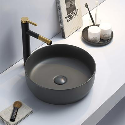 Lambini Designs Color Line ronde waskom 39x12cm antraciet Lambini Designs Color Line ronde waskom 39x12cm antraciet