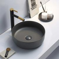 Lambini Designs Color Line ronde waskom 39x12cm antraciet - thumbnail