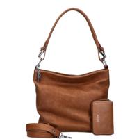 LouLou Essentiels Robuste Schoudertas Silver Cognac - thumbnail