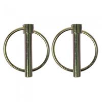 ProPlus borgpen met ring aluminium 8 mm zilver 2 stuks - thumbnail