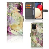 Hoesje Samsung Galaxy A03s Letter Painting | Portemonnee hoesje - thumbnail
