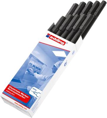 Viltstift edding 8011 rond cleanroom f zwart | 10 stuks