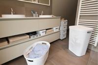 Curver Infinity Recycled Wasmand met deksel - 60L - 2 stuks - Wit - thumbnail
