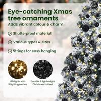 VidaXL Kunstkerstboom met 300 led wit 180 cm pvc en staal en kunststof - thumbnail