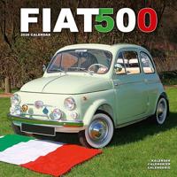 Fiat 500 Calendar 2026 Square Car Wall Calendar - 16 Month - thumbnail