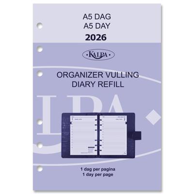 Agendavulling 2026 Kalpa A5 1dag/1pagina