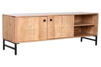 Tv-meubel Home ESPRIT Bruin Zwart Metaal Acacia 145 x 40 x 52 cm - thumbnail