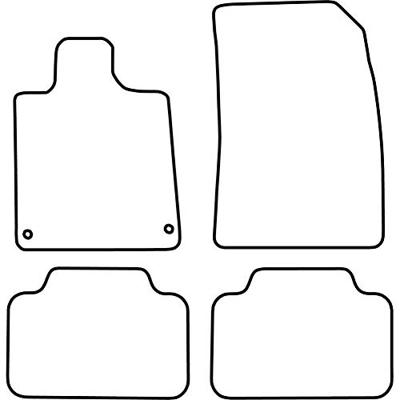 Automatten passend voor Peugeot 407 2004-2011 TMPE518