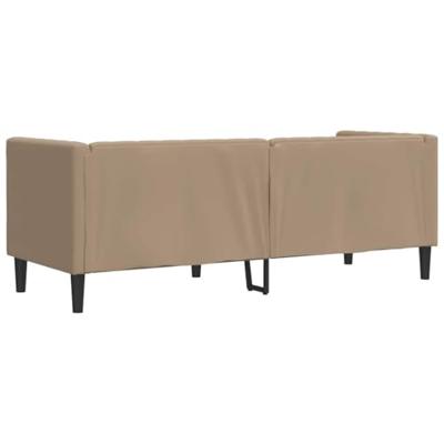 Driezitsbank Chesterfield-stijl kunstleer cappuccinokleurig