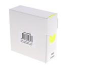 Etiket rillprint 25mm 500st op rol fluor geel - thumbnail
