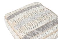 Kussen DKD Home Decor Voor op de grond Wit Grijs Vierkant Boho 60 x 60 x 25 cm - thumbnail