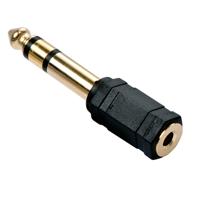 LINDY 35620 Adapter Jackplug Audio Adapter [1x Jackplug male 6,3 mm - 1x Jackplug female 3,5 mm] Zwart - thumbnail