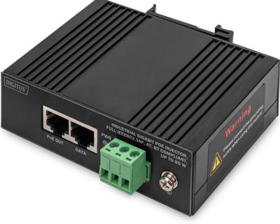 Digitus DN-651141 PoE-injector 10 / 100 / 1000 MBit/s IEEE 802.3af (12.95 W), IEEE 802.3at (25.5 W), IEEE 802.3bt, IEEE 802.3at (30 W), IEEE 802.3af (15.4 W)