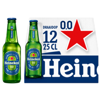 Heineken Premium Pilsener 0.0 Bier Draaidop Fles 12 x 250ml bij Jumbo - thumbnail