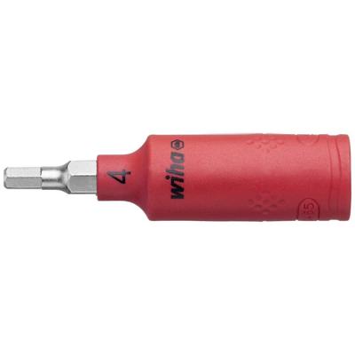 Wiha 246245 Dopsleutelinzet geïsoleerd 1/4" binnenzeskant 4.0 mm x 65 mm - 43110