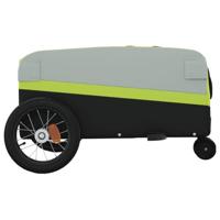 Fietstrailer 30 kg ijzer zwart en groen - thumbnail