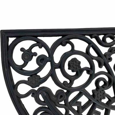 Siena Garden 368-1-441-002 Antik Rubberen mat (l x b x h) 75 x 45 x 1.2 cm Binnen/buiten Zwart