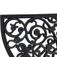 Siena Garden 368-1-441-002 Antik Rubberen mat (l x b x h) 75 x 45 x 1.2 cm Binnen/buiten Zwart - thumbnail