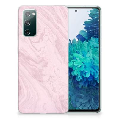 Samsung Galaxy S20 FE | TPU | Siliconen hoesje | Marble Pink - Origineel Cadeau Vriendin