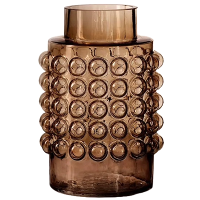 Vaas glas - vaas Melia - vaas bruin