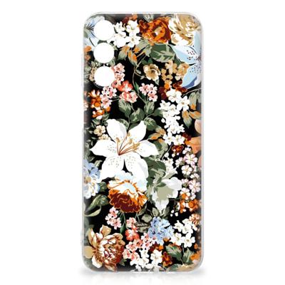 TPU Case voor Samsung Galaxy M14 Dark Flowers TPU Case voor Samsung Galaxy M14 Dark Flowers