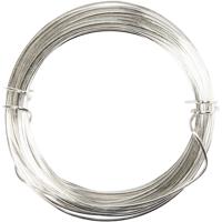 Creativ Company Verzilverd draad, dikte 0,6 mm, verzilverd, 10 m/ 1 rol - thumbnail