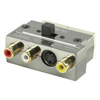 21p scart plug in metalen vergulde uitvoering - thumbnail