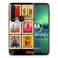 Motorola Moto G8 Plus Siliconen Back Cover Postzegels - thumbnail