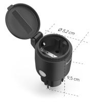 Hama Wifi-Stopcontact Outdoor Zwart - thumbnail