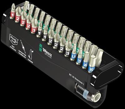 Wera BC Stainless/30 Bit-Check 05071109001 Bitset 30-delig Kruiskop Phillips, Kruiskop Pozidriv, Binnen-Torx, Inbus Wera BC Stainless/30 Bit-Check 05071109001 Bitset 30-delig Kruiskop Phillips, Kruiskop Pozidriv, Binnen-Torx, Inbus