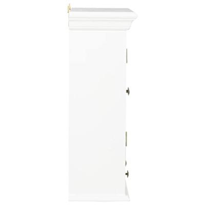 Wandkast 49x22x59 cm bewerkt hout wit