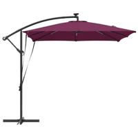 Cantilever Banana Parasol Bordeauxrood 249 x 249 x 250 cm - thumbnail